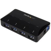 StarTech 4-Port USB 3.0 Hub plus Dedicated Charging Port - 1 x 2.4A Port - Desktop USB Hub and Fast-Charging Station (ST53004U1C) - USB-periferdelesvitsj - 4 porter