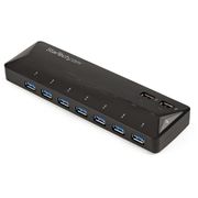 STARTECH StarTech.com 9 Port USB 3.0 Hub - 7 x USB-A, 2 x USB-A Fast Charge Ports - Multi Port Powered USB Charging Station (ST93007U2C) - USB peripheral sharing switch - 7 x SuperSpeed USB 3.0 - desktop - for