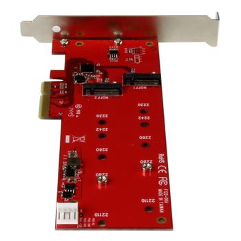 STARTECH 2x M.2 SSD Controller Card - PCIe (PEX2M2)