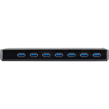 StarTech 9 Port USB 3.0 Hub - 7 x USB-A, 2 x USB-A Fast Charge Ports - Multi Port Powered USB Charging Station (ST93007U2C) - USB-periferdelesvitsj - 7 porter (ST93007U2C)
