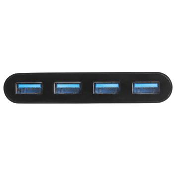 StarTech 4 Port USB 3.0 Hub - USB-C to 4x USB-A - Bus Powered - hub - 4 porter (HB30C4AB)