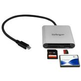 StarTech USB 3.0 Flash Memory Multi-Card Reader and Writer with USB-C - Kortleser (CF I, CF II, MMC, SD, microSD, SDHC, microSDHC,  SDXC, microSDXC) - USB 3.0 (FCREADU3C)