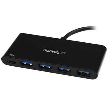 STARTECH 4-Port USB-C Hub with Power Delivery - USB-C to 4x USB-A - USB 3.0 Hub (HB30C4AFPD)