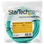 STARTECH 15m OM4 LC to LC Multimode Duplex Fiber Optic Patch Cable- Aqua - 50/125 - Fiber Optic Cable - 40/100Gb - LSZH (450FBLCLC15)