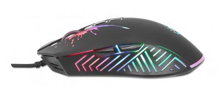 MANHATTAN MH RGB LED Wired Optical USB Gaming Mouse, Black (190220)