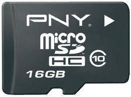 PNY HP MicroSD  16GB Class10 + SD adapter (SDU16GBHC10HP-EF)