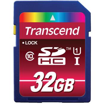 TRANSCEND 32GB SDHC Class10 UHS-I Card (Alt. TS32GSDHC10U1) (TS32GSDHC10U1)