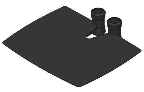 UNICOL VP2 hylle 45x55 CM (metall) (UC-102652)