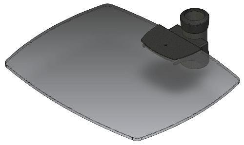 UNICOL EGS Shelf in toughened glass (UC-101448)