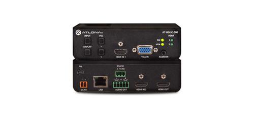 ATLONA AutoSwicht/ Scaler 2 x HDMI & VGA Bal.Audio, volume,  TCP/IP & RS232 control (AT-HD-SC-500)