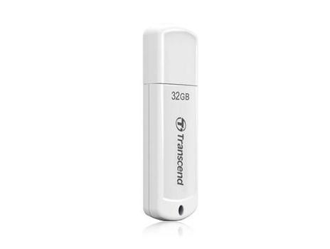 TRANSCEND JetFlash 370 - USB flash drive - 32 GB - USB 2.0 - white (TS32GJF370)