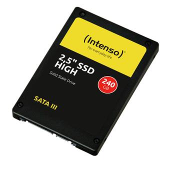 INTENSO SSD Intenso 240GB SATA3 High 2.5'', 520/ 500MBs,  Shock resistant,  Low power (3813440)