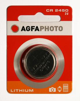 AGFAPHOTO Batterie Knopfzelle CR2450 3.0V Lithium       1St. (150-803449)