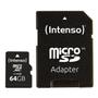 INTENSO microSD 64GB 12/20 Class 10 +AD ITO