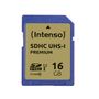 INTENSO Intenso memory card SDHC UHS-I Premium 16GB CL 10 (3421470) (blister package (retail))