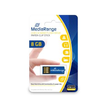 MediaRange USB Nanostick 8 GB m. Klammerf F-FEEDS (MR975)