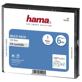 HAMA CD-Box För 6 CD Skivor (51292)