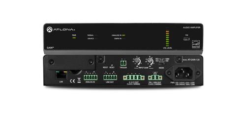 Atlona 120W Amplifier,  4/8 Ohm x2, 70V/100V x1 (AT-GAIN-120)