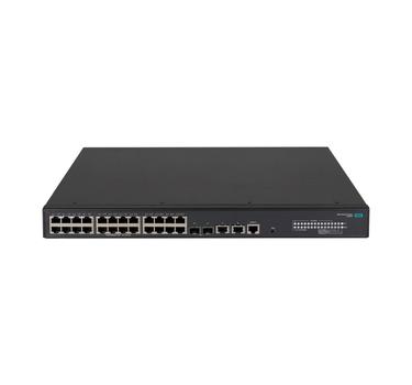 Hewlett Packard Enterprise HPE FlexNetwork 5140 24G PoE+ 2SFP+ 2XGT EI - Switch - L3 - smart - 24 x 10/ 100/ 1000 (PoE+) + 2 x 1 Gigabit / 10 Gigabit SFP+ + 2 x 10 Gigabit Ethernet - rackmonterbar - PoE+ (370 W) - BTO (JL823A)