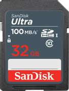 SANDISK Ultra 32GB SDHC Memory Card 100MB/s