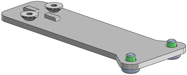 ERGONOMIC SOLUTIONS Add on mount for C-Frame & (SPA144-02)