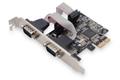 DIGITUS Serial I/O.2-port. PCIexpress Add-On card 2 X DB9 