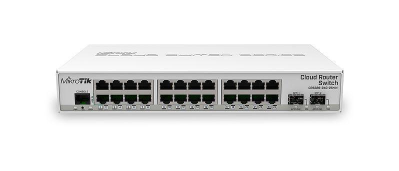 MIKROTIK CRS326-24G-2S+IN Cloud Router Switch with RouterOS L5 (CRS326-24G-2S+IN)