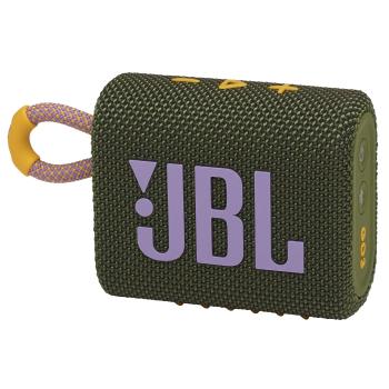 JBL GO 3 Trådløs bluetooth høyttaler (grønn) 5 timer ultrakompakt JBL-lyd med IP67-kabinett og BT5.1 (JBLGO3GRN)