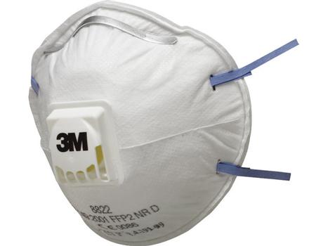 3M Støvmaske 3M P2 m/ventil 10stk/pak (GT500076804)