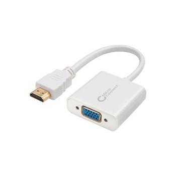 MICROCONNECT Adapter HDMI - VGA M/F, White (HDMVGA1)