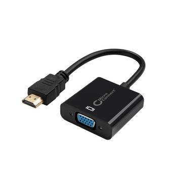 MICROCONNECT Adapter HDMI - VGA M/F, Black (HDMVGA2B)