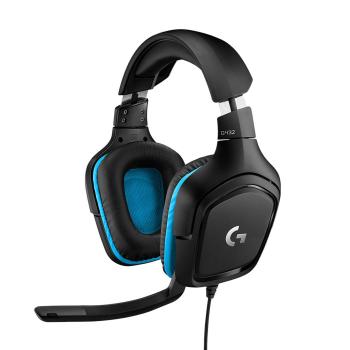LOGITECH G432 7.1 Surround Sound Wired Gaming Headset - LEATHERETTE - USB - EMEA (981-000770)