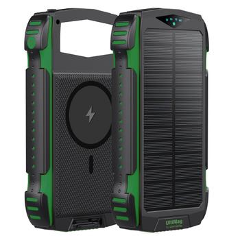 4smarts Solar Power Bank Rugged TitanPack UltiMag 20000mAh green (540244)