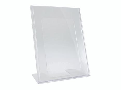 BNT Brochuredisplay bnt klar A5 L-form t/bord 148x210mm (370900)