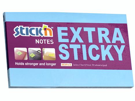 BNT Notes Stick'N Extra Sticky blå 76x127mm 90blade (527401*6)