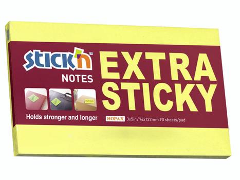 BNT Notes Stick'N Extra Sticky gul 76x127mm 90blade (527406*6)