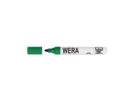 BNT Marker WERA grøn permanent rund spids 2mm (482004*12)
