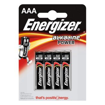 ENERGIZER Batteri AAA/LR03 Alkaline Power 4-pack (E300788700)