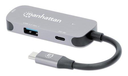 MANHATTAN Usb-C Dock/Hub, Ports (X3):  (130707)