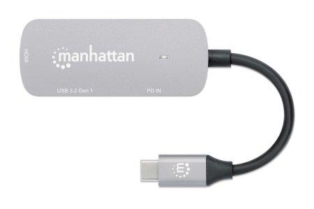 MANHATTAN Usb-C Dock/Hub, Ports (X3):  (130707)