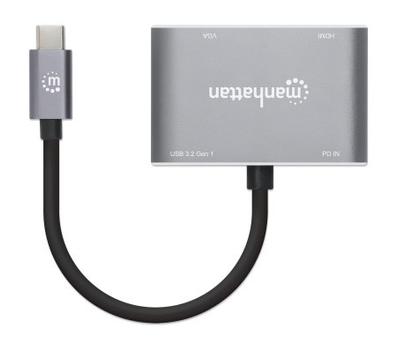 MANHATTAN Usb-C Dock/Hub, Ports (X4):  (130691)