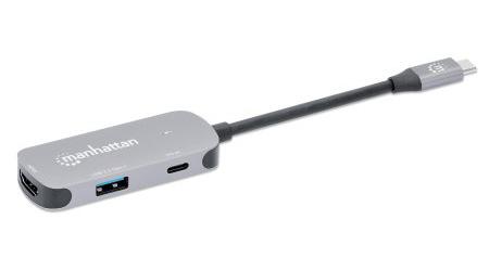 MANHATTAN Usb-C Dock/Hub, Ports (X3):  (130707)