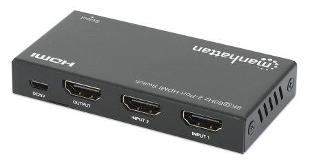 MANHATTAN Hdmi Switch 2-Port, 8K@60Hz,  (207942)