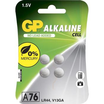 GP Alkaline Cell Battery A76/LR44, 1,5V, 4-pack (103183)