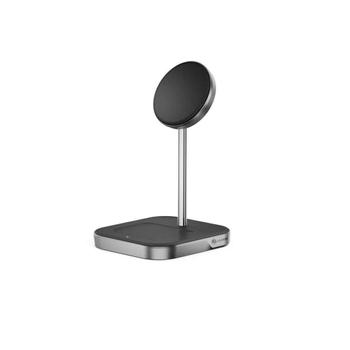 ALOGIC MagSpeed 2-in-1 Wireless Charging Station - Space gray (MSP21CS15W)