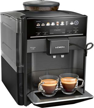Siemens TE651319RW automatisk kaffemaskin EQ6 plus s100 Safir svart metallic - bønner-til-kopp (TE 651319RW)