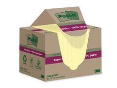 POST-IT Super Sticky Recycled notesblok 76x76mm gul 12stk