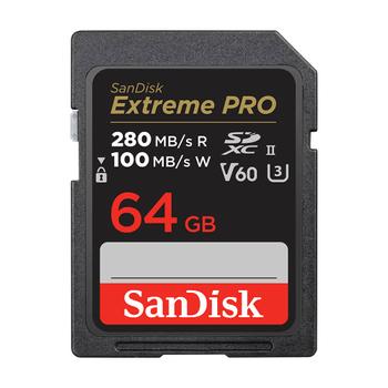 SANDISK Extreme PRO 64GB V60 UHS-II 280/ 100MBs (SDSDXEP-064G-GN4IN)