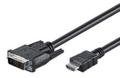 MCAB HDMI TO DVI-D CABLE BLACK 3.0M