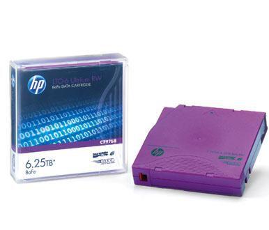 Hewlett Packard Enterprise HPE Ultrium RW Eco Case Data Cartridge - 20 x LTO Ultrium 6 - 2.5 TB / 6.25 TB - write-on labels - purple - for StorageWorks SAS Rack-Mount Kit (C7976BH)